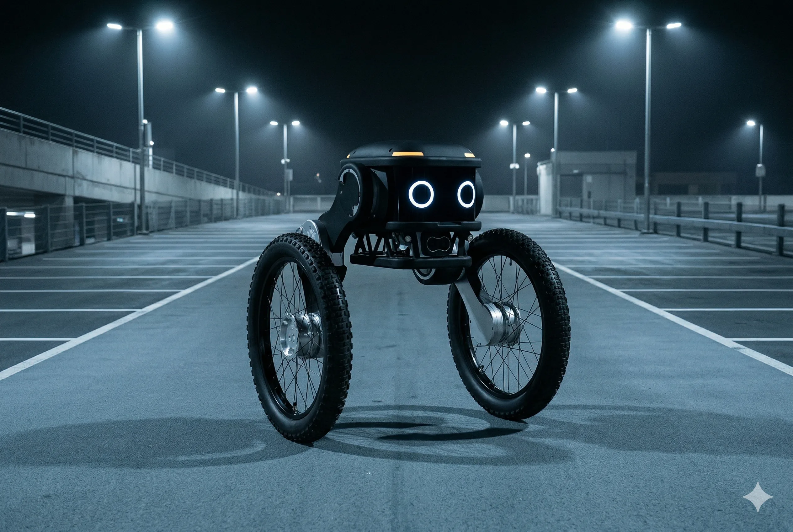 Autonomer Sicherheitsroboter patrouilliert auf kommunalen Parkflächen und vor Verwaltungsgebäuden – skalierbare Sicherheitslösung für Städte und Gemeinden